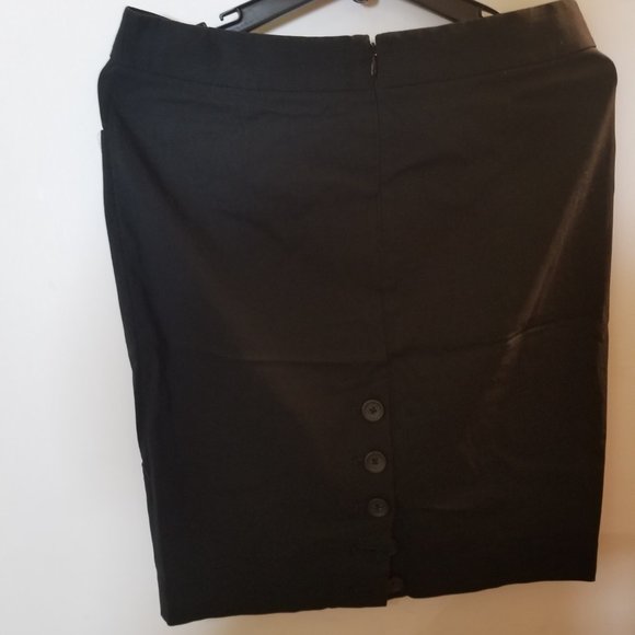 Express Pencil Skirt with Button Detail - Size 4 - Picture 3 of 5